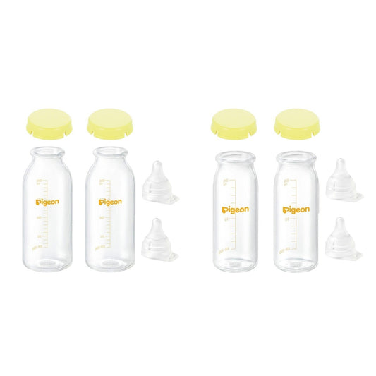 ピジョン 母乳実感 直付け 哺乳瓶 100ml+200ml 各2本セット 病産院用