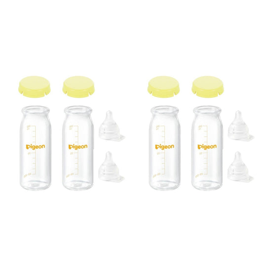ピジョン 母乳実感 直付け 哺乳瓶 100ml 4本セット 病産院用 KR-100 乳首SS付き